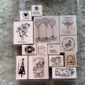 Stampin' Up! Tag time— rubber wooden stamps
